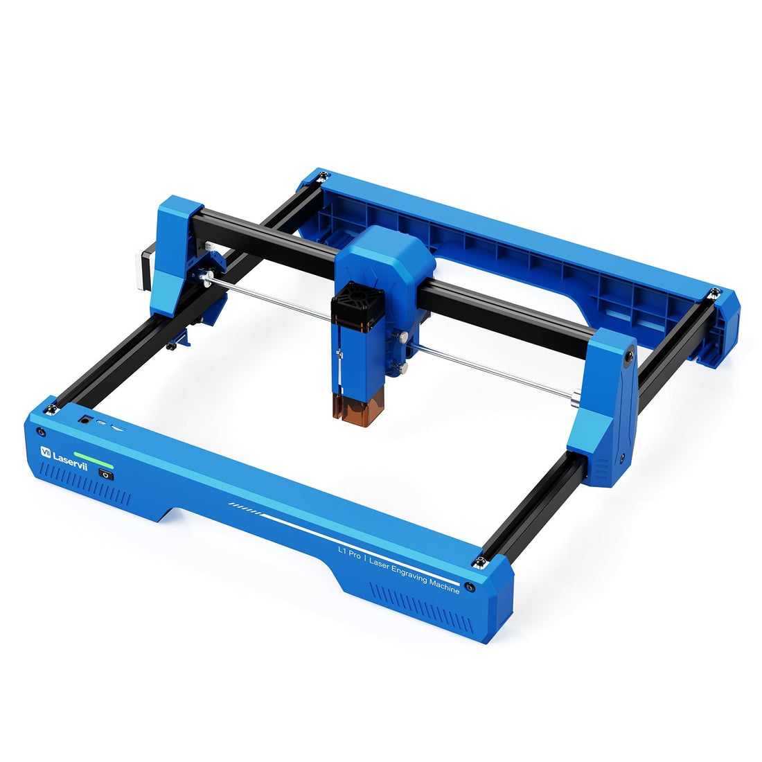 Laservii L1 Pro desktop laser engraver demonstrating material engraving