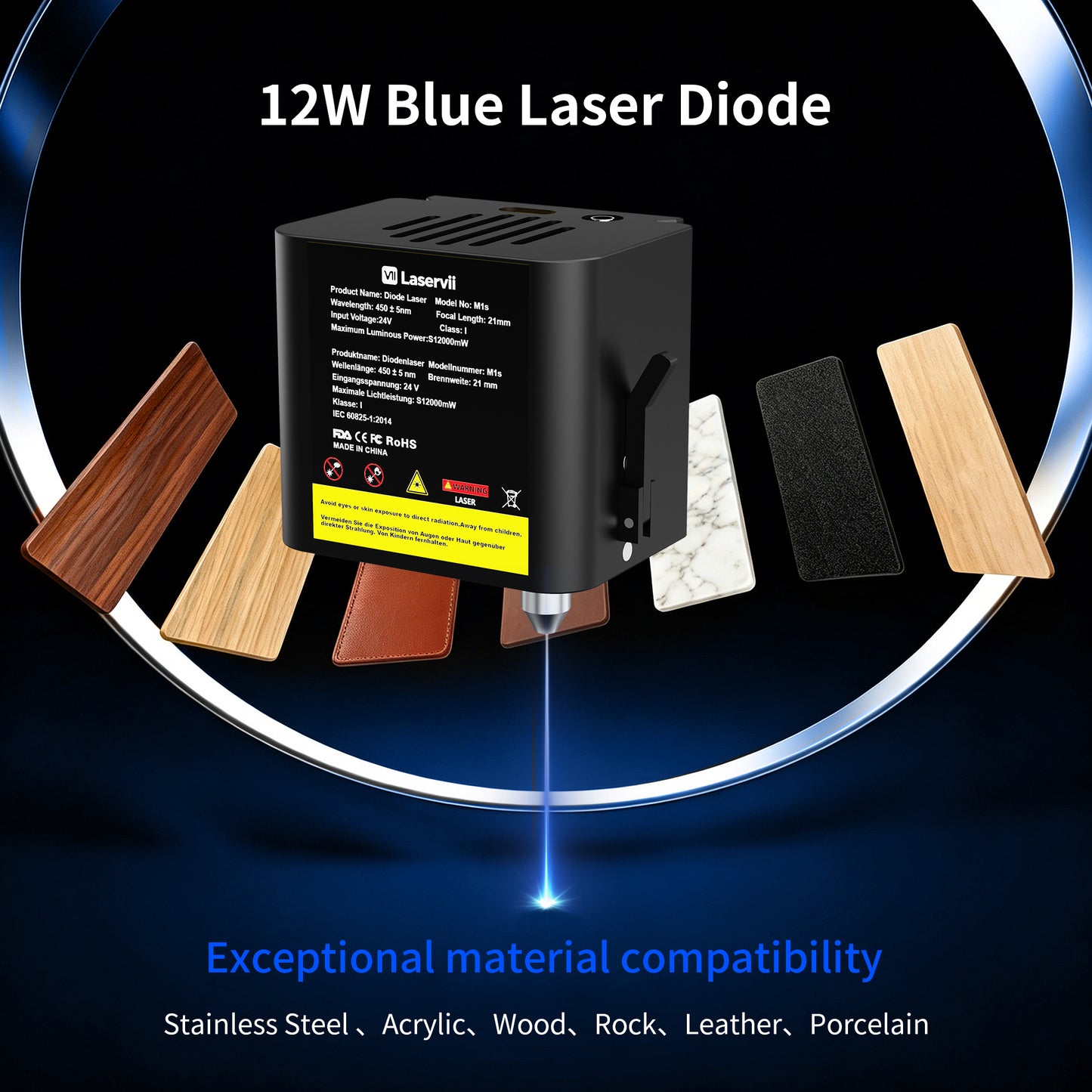 Laservii M1s Laser Engraver 12W Laser Kit