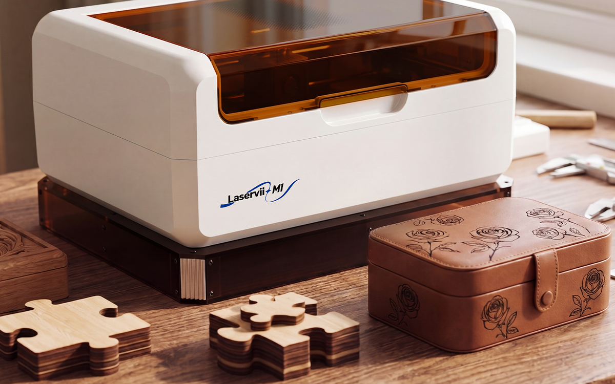 Height-adjustable columns crafted from durable materials provide essential height and exceptional stability for rotating attachments and large-scale engraving.