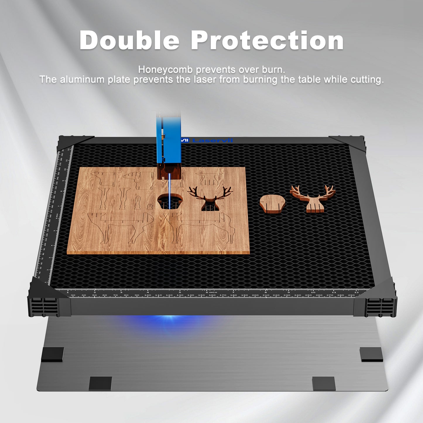 honeycomb bed for laser