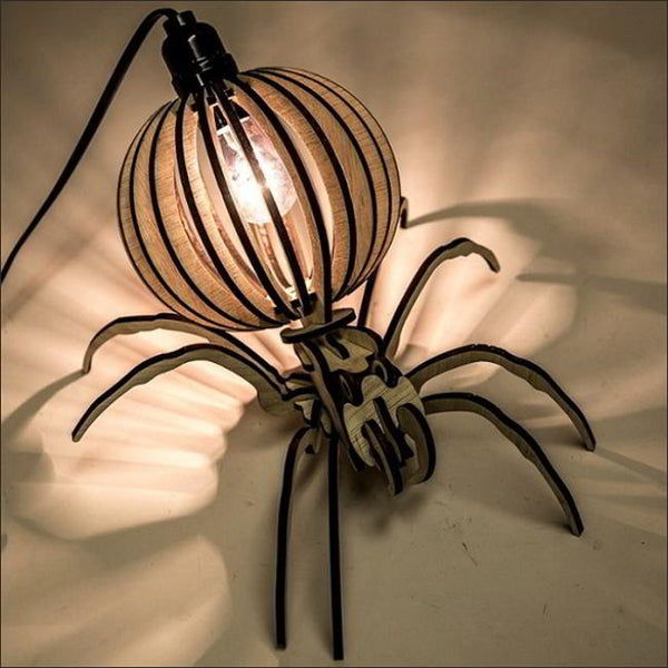 Laser Cut Wood 3d Table Lamp Free DXF File