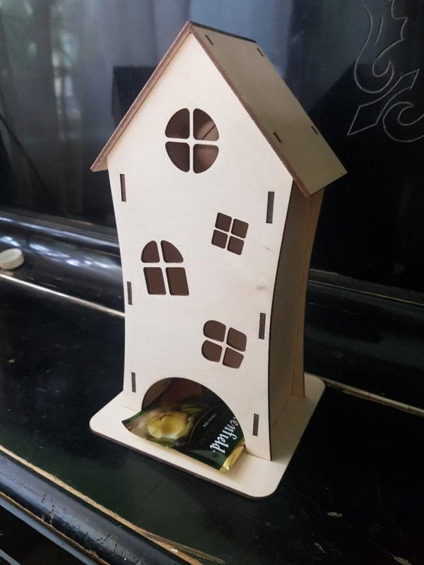 Tea Bag House For Laser Cut Free CDR Vectors Art